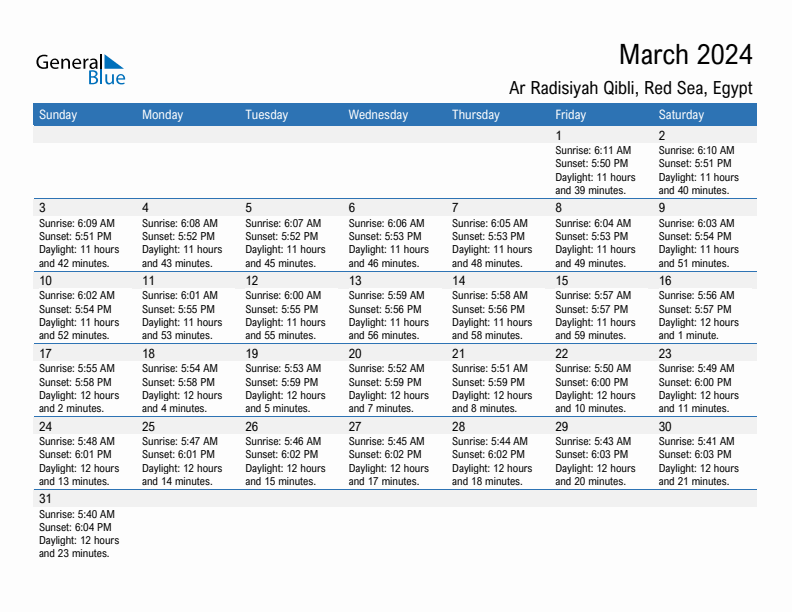 Ar Radisiyah Qibli March 2024 sunrise and sunset calendar in PDF, Excel, and Word