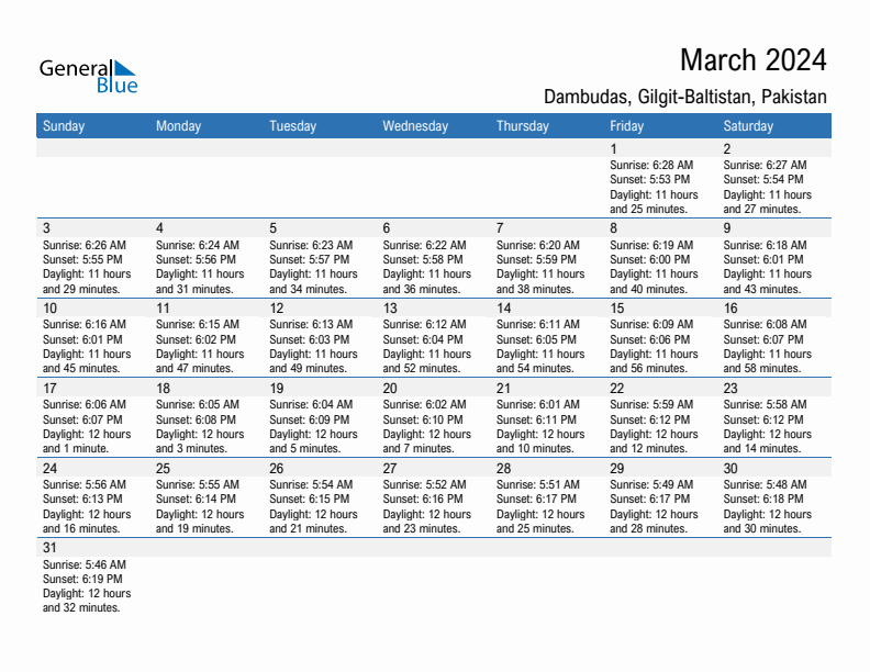 Dambudas March 2024 sunrise and sunset calendar in PDF, Excel, and Word