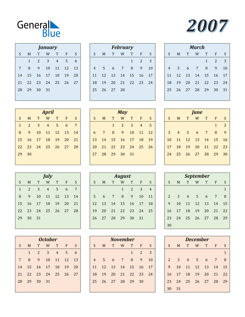 2006 2007 Calendar