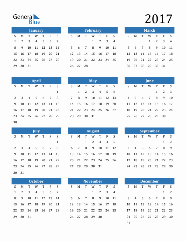Crack pot de begeleiding twee weken 2017 Calendar (PDF, Word, Excel)