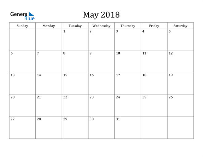 may 2018 calendar pdf word excel