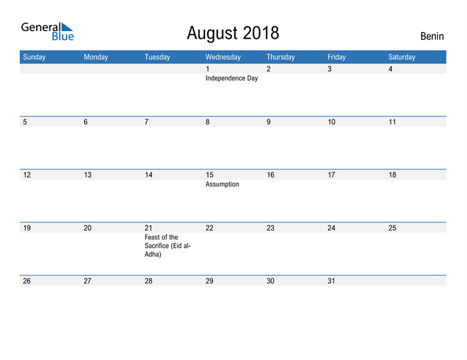 august-2018-calendar-with-benin-holidays