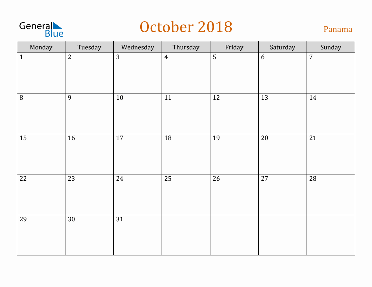 free-october-2018-panama-calendar