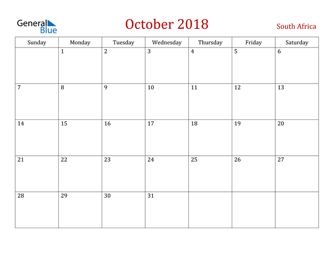 south-africa-october-2018-calendar-with-holidays