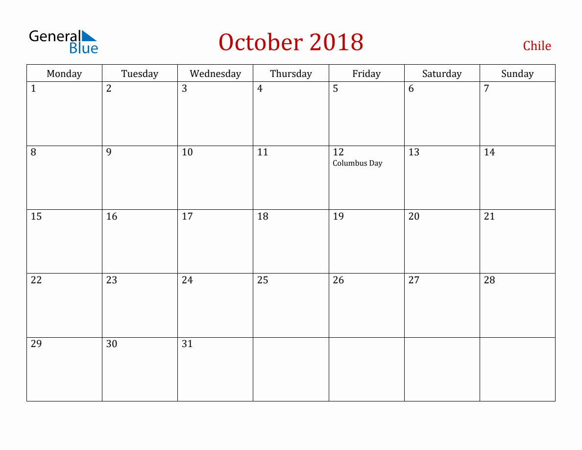 october-2018-chile-monthly-calendar-with-holidays