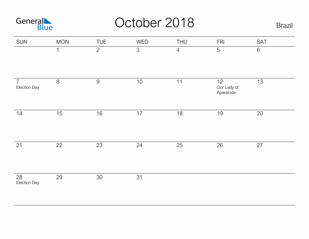 printable-october-2018-monthly-calendar-with-holidays-for-brazil