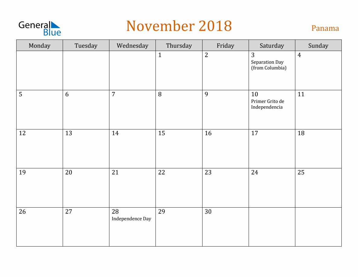 free-november-2018-panama-calendar