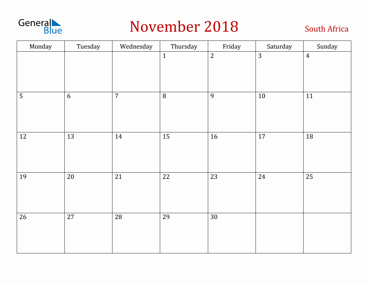 november-2018-south-africa-monthly-calendar-with-holidays