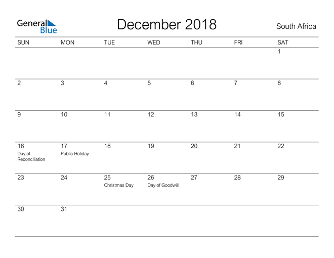 south-africa-december-2018-calendar-with-holidays