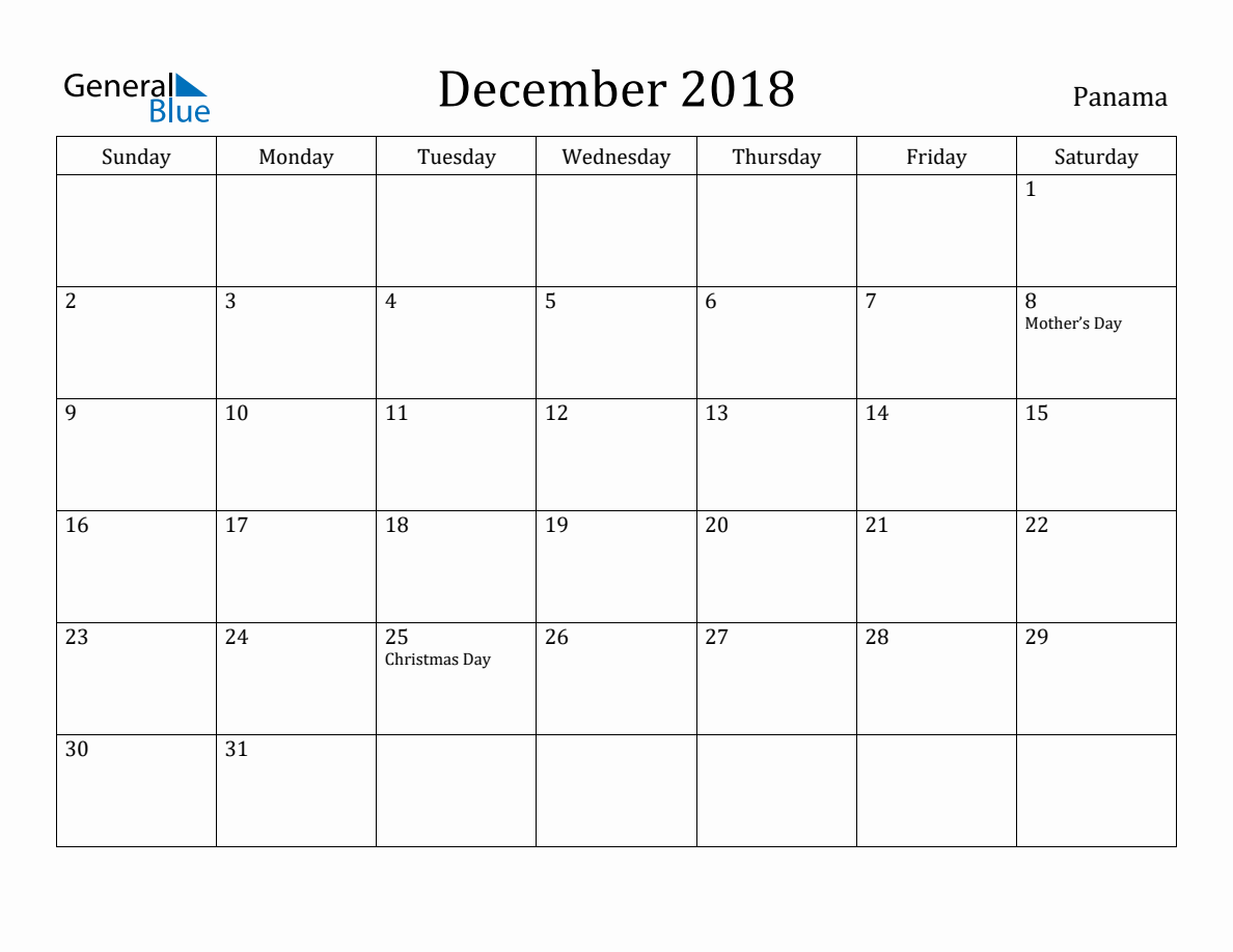 december-2018-monthly-calendar-with-panama-holidays