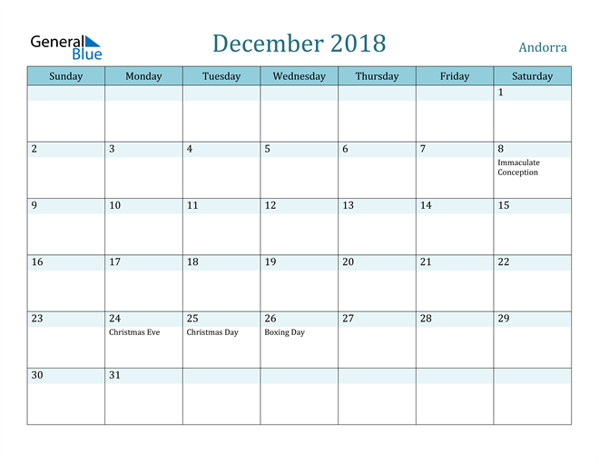 december-2018-calendar-with-andorra-holidays