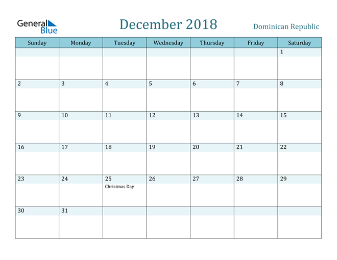 december-2018-calendar-with-dominican-republic-holidays