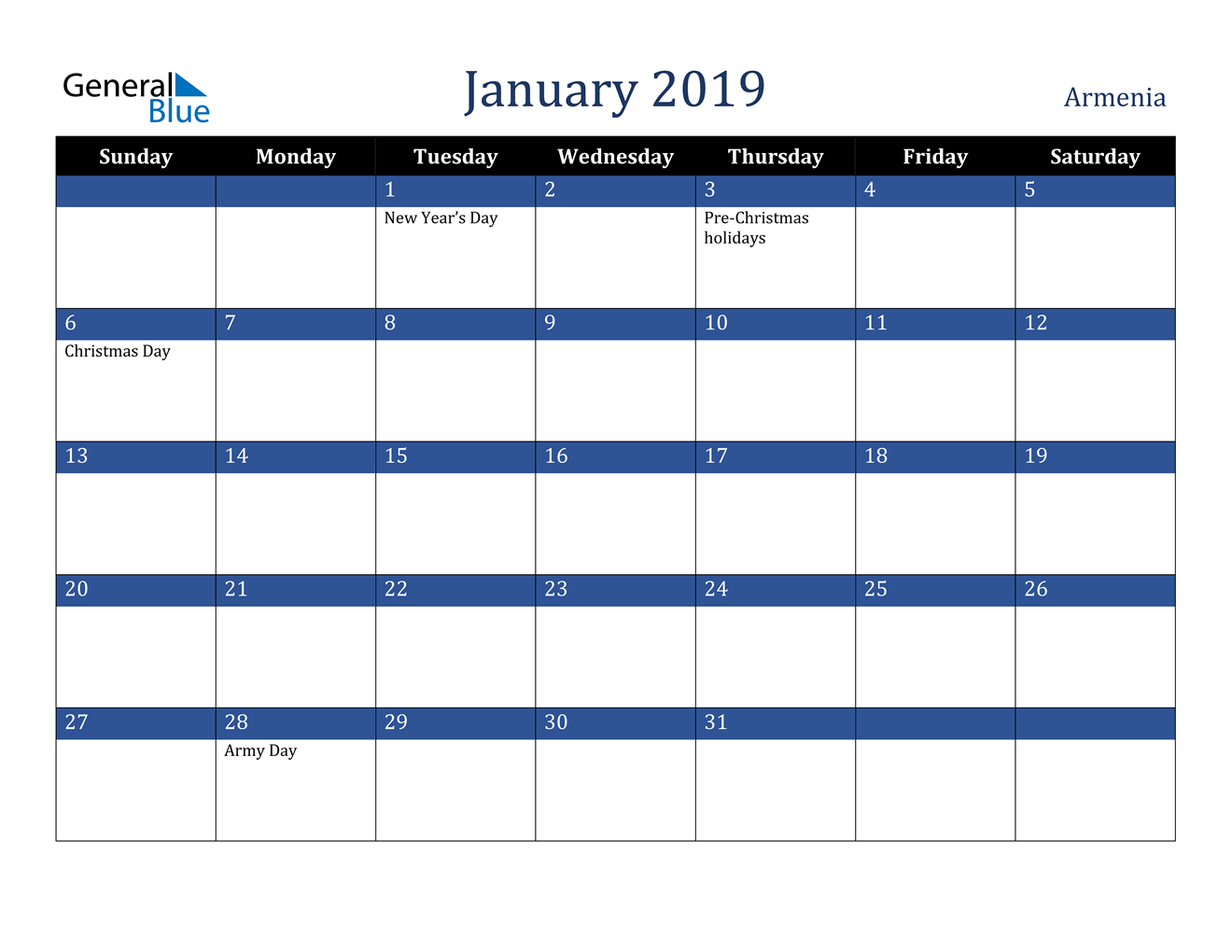 january-2019-calendar-armenia