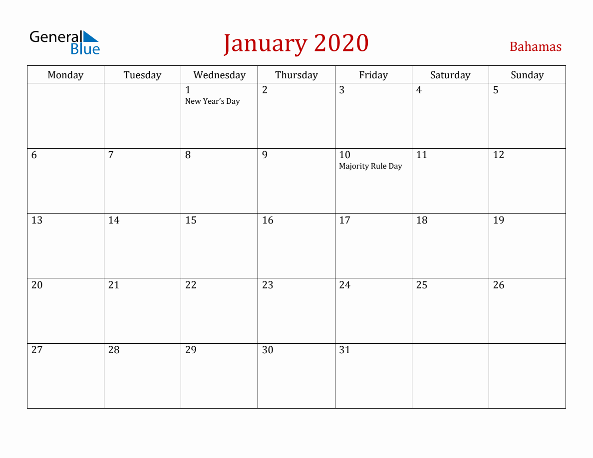 january-2020-bahamas-monthly-calendar-with-holidays