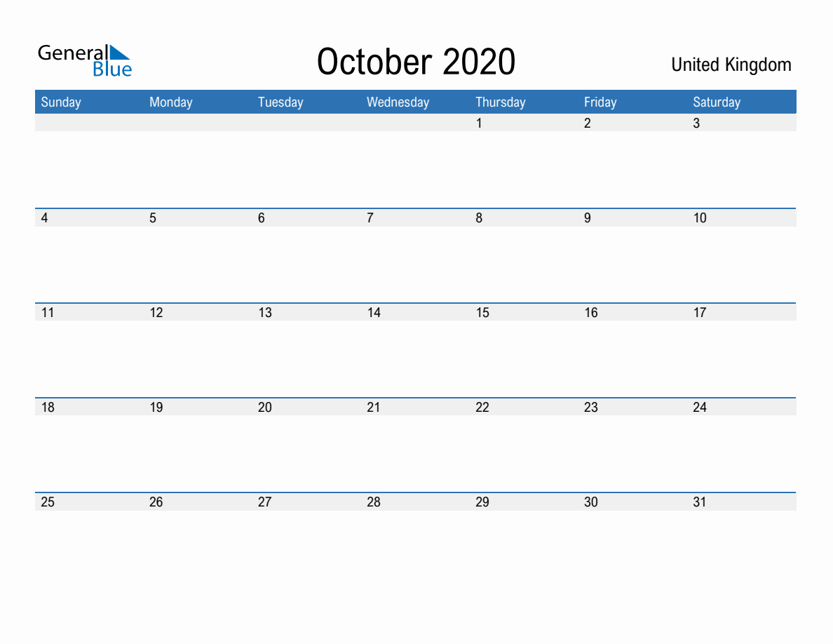 October, 2020