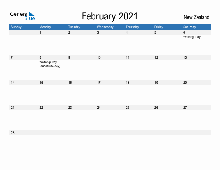Fillable February 2021 Calendar