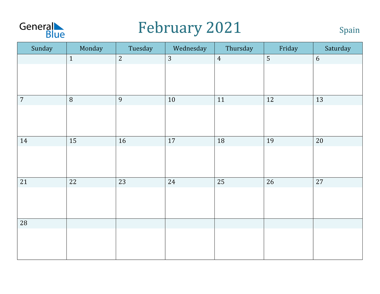 Featured image of post February 2021 Calendar Spanish : Black and white monthly planner with fields for notes and notes