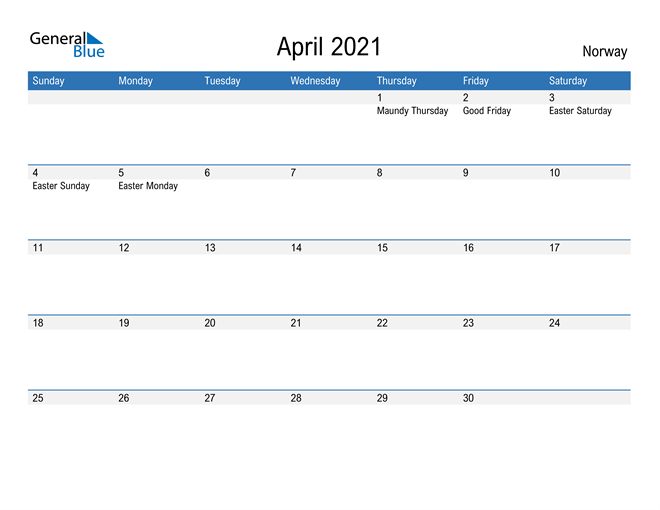 Fillable April 2021 Calendar