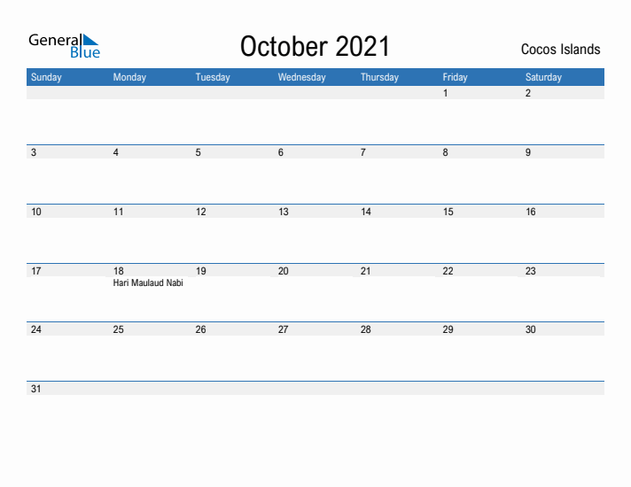 Fillable October 2021 Calendar