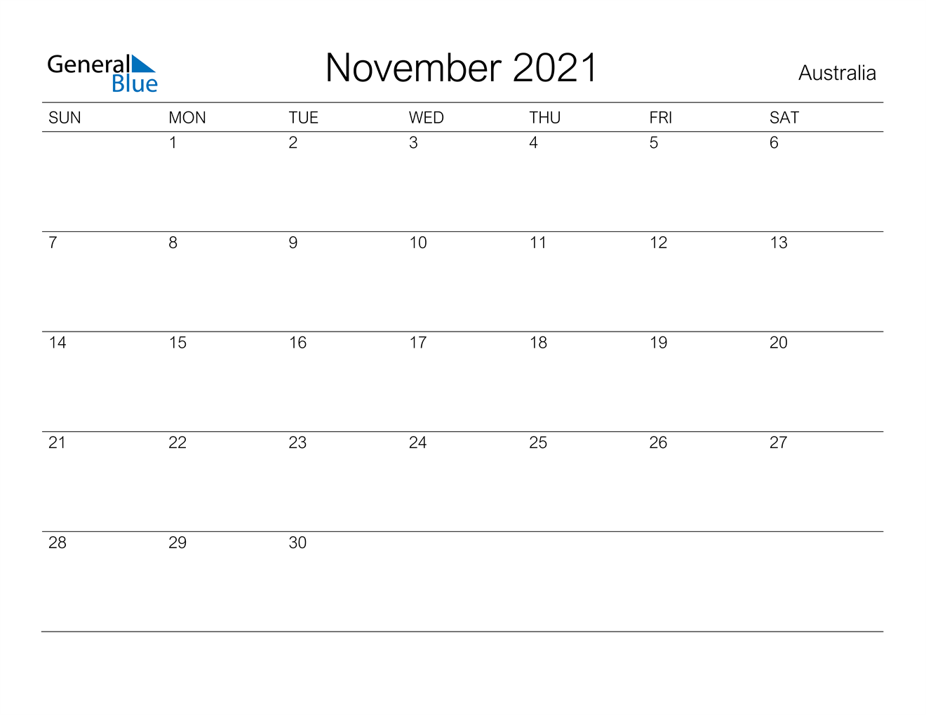 calendar october 2021 printable australia