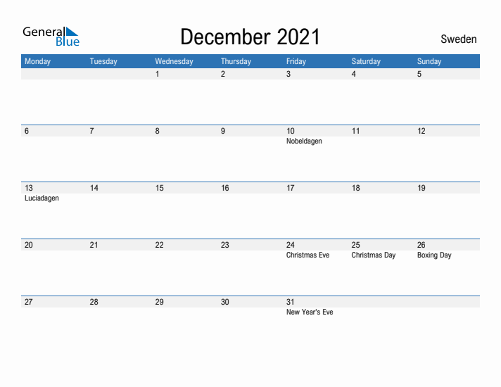 Fillable December 2021 Calendar