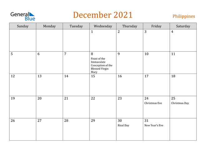 Get Printable Calendar 2021 Holidays Philippines Pics