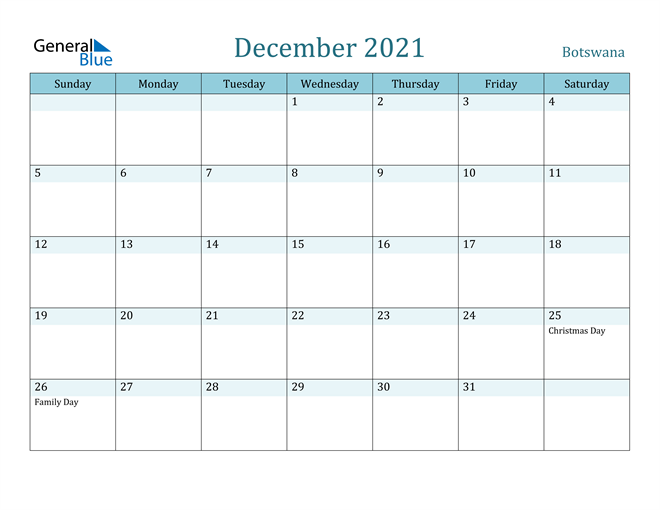 December 2021 Calendar with Holidays in PDF, Word, and Excel
