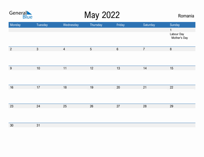 Fillable May 2022 Calendar