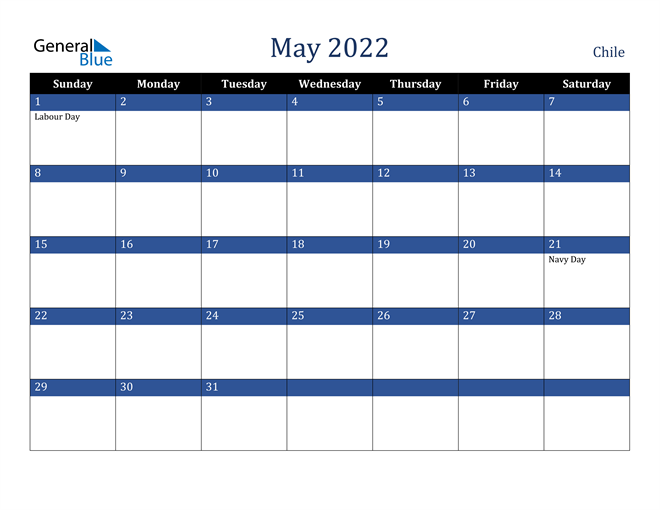May 2022 Chile Calendar