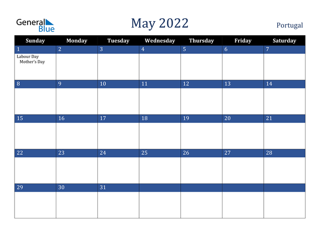 May 2022 Portugal Calendar