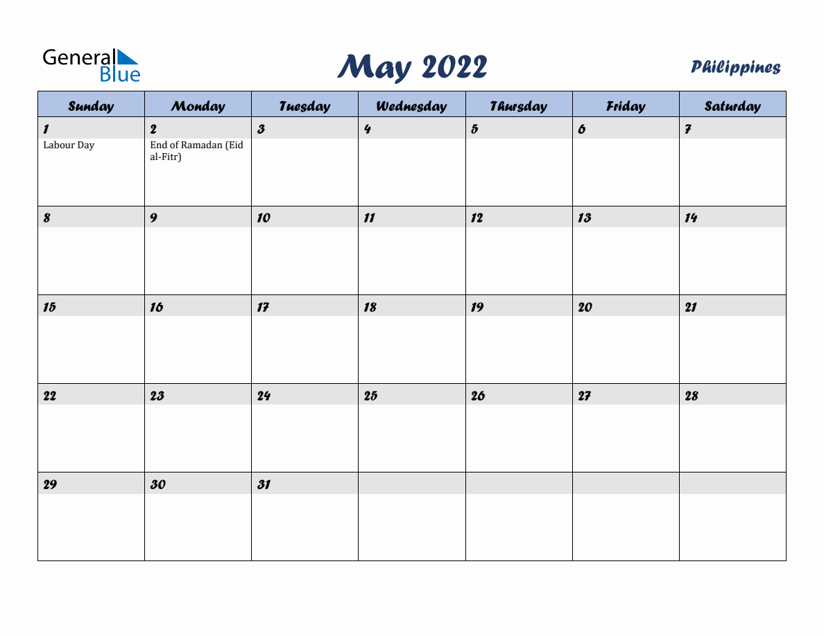 blank calendar template 2022