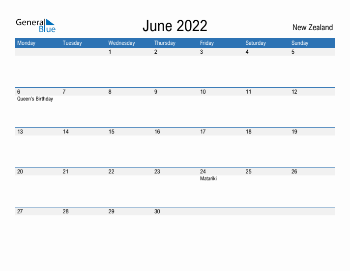 Fillable June 2022 Calendar
