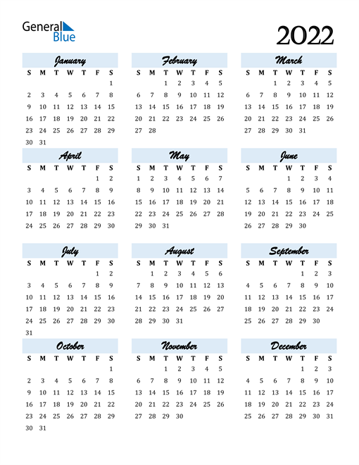 Calendar 2022 Free Download