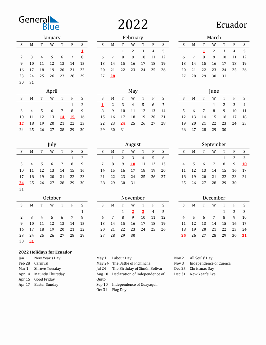 free-ecuador-holidays-calendar-for-year-2022