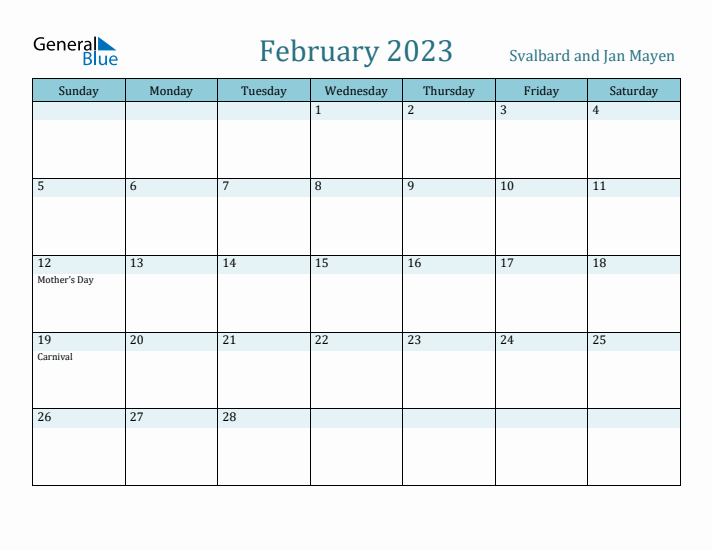 February 2023 Calendar with Holidays