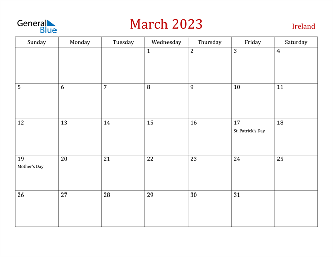 march-2023-calendar-with-ireland-holidays