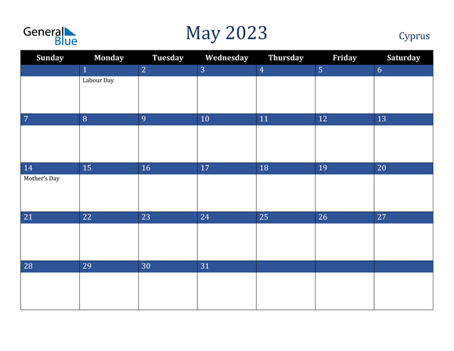 May 2023 Cyprus Calendar