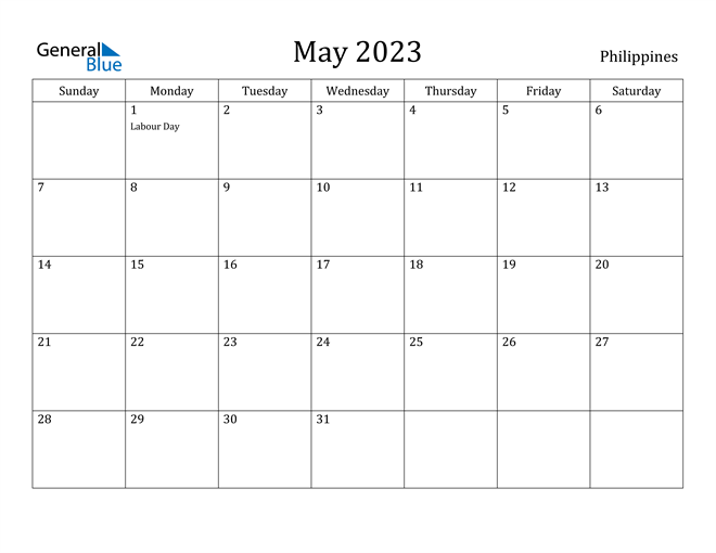May 2023 Calendar Philippines Get Calendar 2023 Update