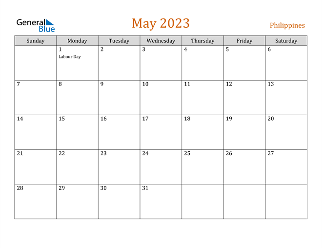 May 2023 Calendar with Philippines Holidays