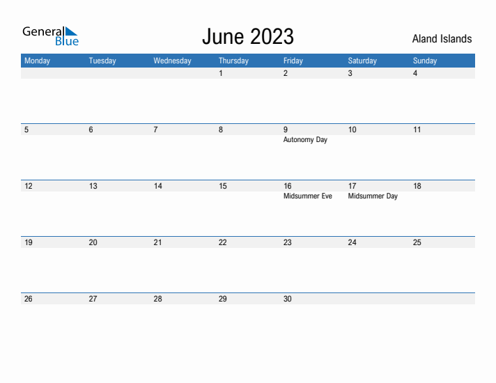 Fillable June 2023 Calendar