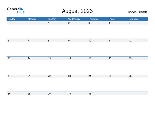 cocos-islands-august-2023-calendar-with-holidays