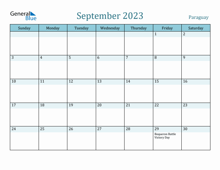 September 2023 Calendar with Holidays