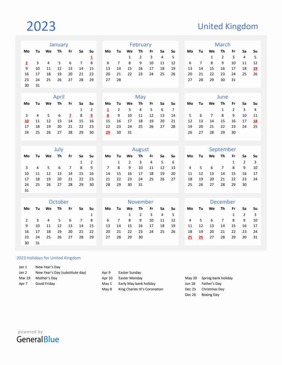 basic-yearly-calendar-with-holidays-in-united-kingdom-for-2023