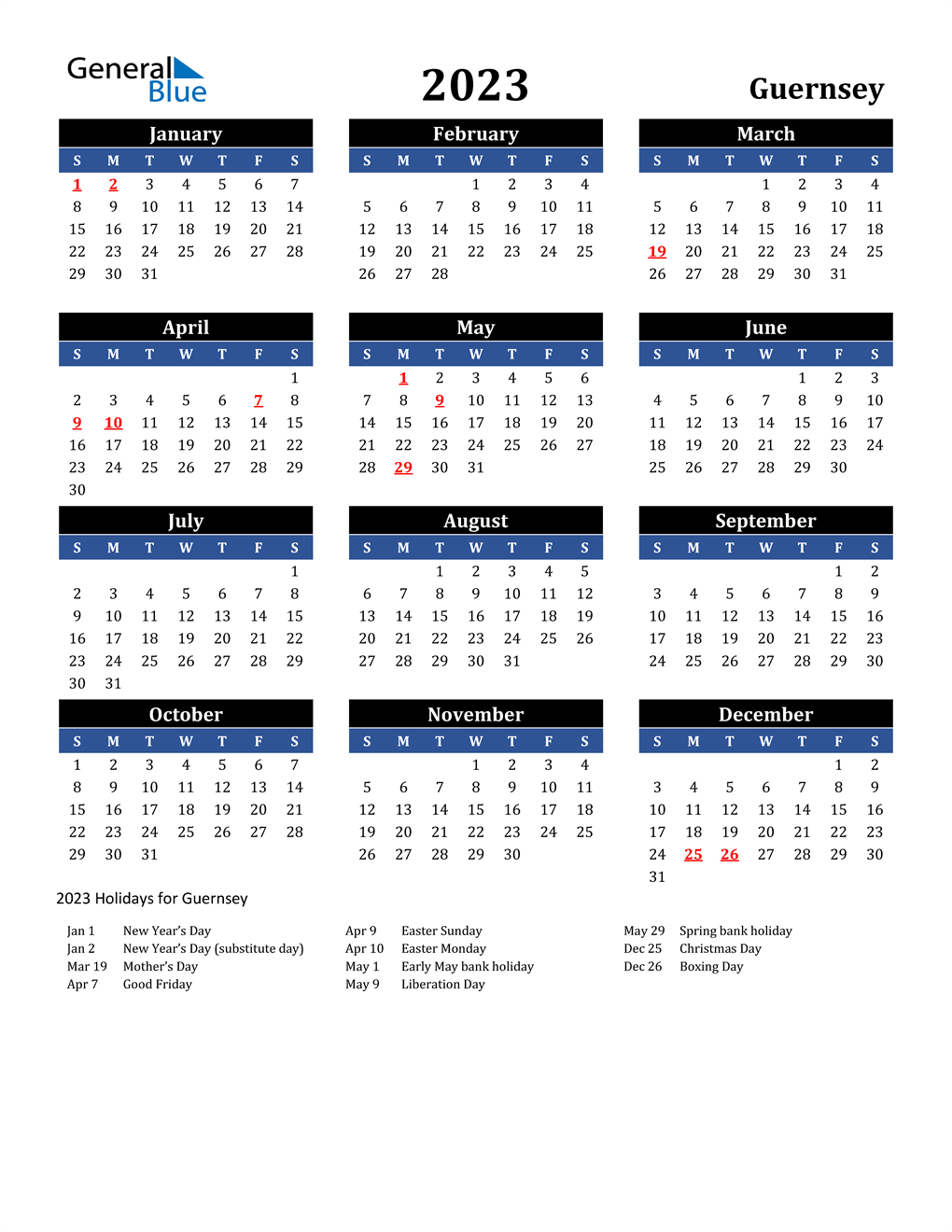 Uwec Calendar 2023 2024 2023 Guernsey Calendar With Holidays