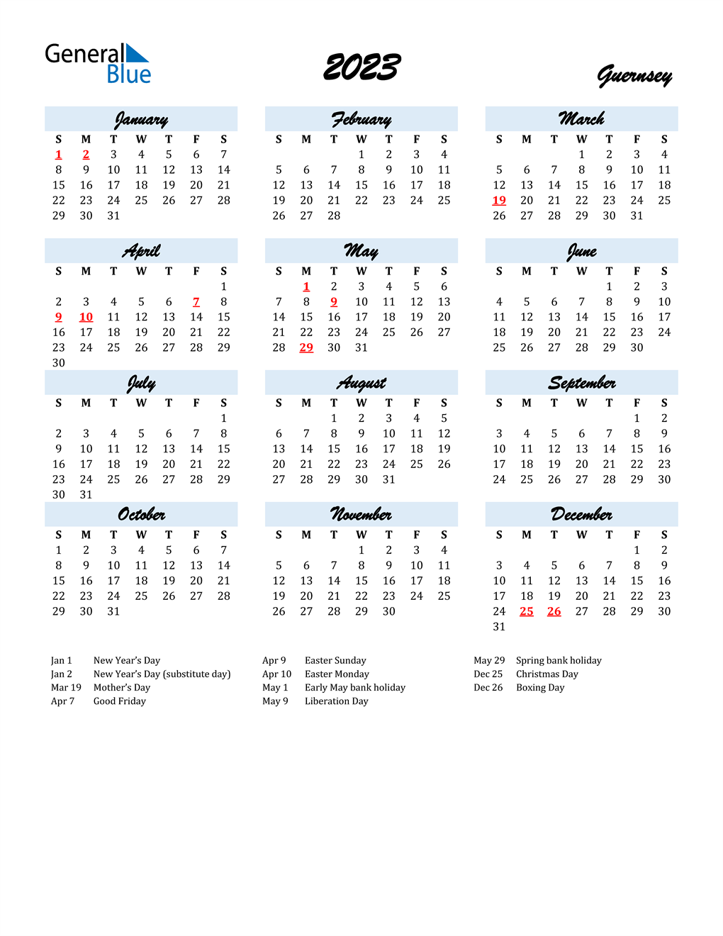 Uwec Calendar 2023 24 2023 Guernsey Calendar With Holidays