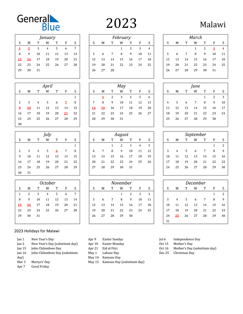 2023-malawi-calendar-with-holidays