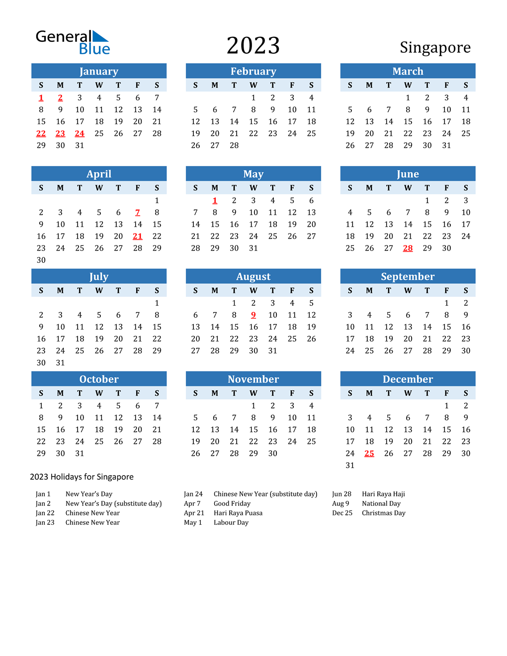 Marist College 2022 2023 Calendar 2023 Singapore Calendar With Holidays