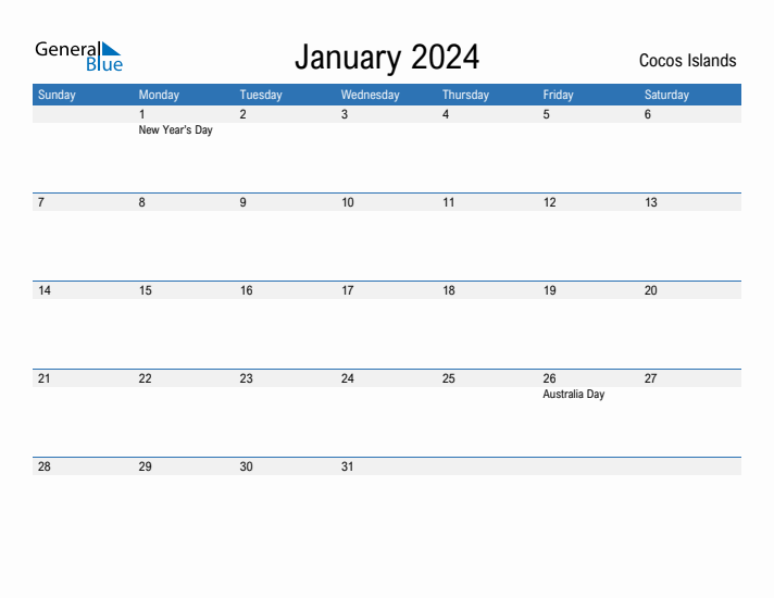 Fillable January 2024 Calendar