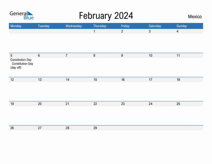 Fillable February 2024 Calendar