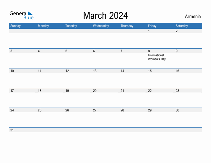 Fillable March 2024 Calendar